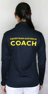 EA Coach Cotton Backed Breathable Polyester Long Sleeve Polo Shirt