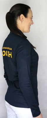 EA Coach Cotton Backed Breathable Polyester Long Sleeve Polo Shirt