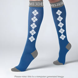 2024 MI3DE Mid Blue Sock