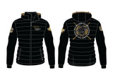 2024 MI3DE Black Padded Jacket With Fleece Sleeves