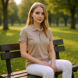 2025 SI3DE Cream Mocha Polo Shirt