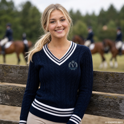 2026 EV Show Horse Team Cable Knit Pullover