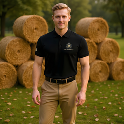 2025 The Nationals Black Polo Shirt