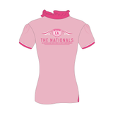 2026 SH Pink Ruffle Sleeve Polo Shirt