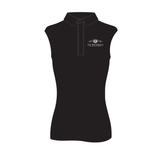 2026 SH Black Sleeveless Polo Shirt