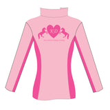 Kim Durante Long Sleeve Zip Light Pink Polo Shirt