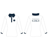 2025 EV Show Horse Team White Long Sleeve Polo Shirt