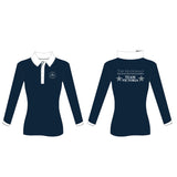 2025 EV Show Horse Team Navy Long Sleeve Polo Shirt
