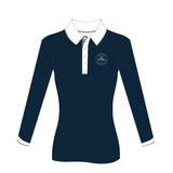 2025 EV Show Horse Team Navy Long Sleeve Polo Shirt