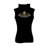 2025 The Nationals Sleeveless Black Polo Shirt