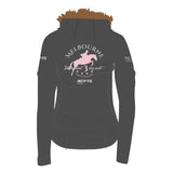 2026 MI3DE Dark Grey and Pink Jacket with Removable Fur