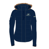 2026 MI3DE Navy Blue and Sage Jacket with Removable Fur