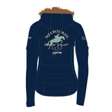 2026 MI3DE Navy Blue and Sage Jacket with Removable Fur