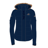 2026 MI3DE Navy Blue and Brown Jacket with Removable Fur