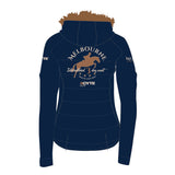 2026 MI3DE Navy Blue and Brown Jacket with Removable Fur
