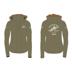 2026 MI3DE Light Green and Sand Jacket with Removable Fur