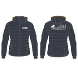 2025 MI3DE Charcoal and Silver Puffer Jacket With Fleece Sleeves