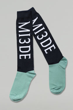2023 MI3DE Navy Green Sock