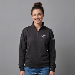 2026 MI3DE Dark Grey and Pink 1/4 Zip Fleece