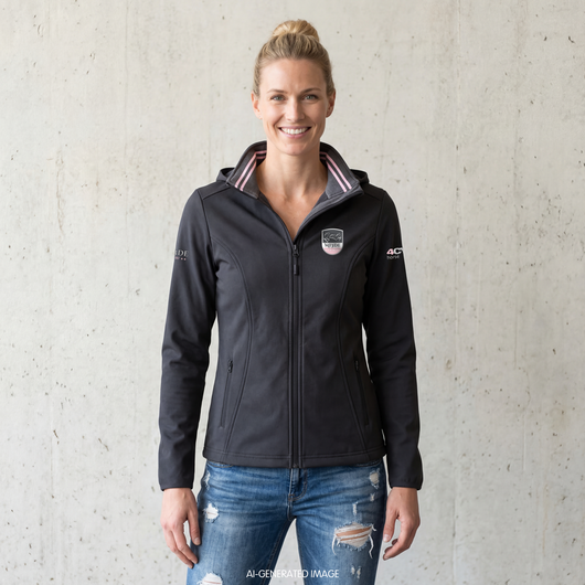 2026 MI3DE Dark Grey and Pink Softshell Jacket