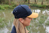 Equestrian Australia Cap Navy Cap Sand Peak
