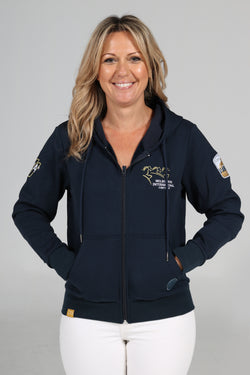 2023 MI3DE Navy Gold Zip Hoodie