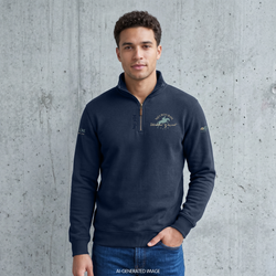 2026 MI3DE Navy Blue and Sage 1/4 Zip Fleece
