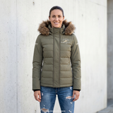 2026 MI3DE Light Green and Sand Jacket with Removable Fur