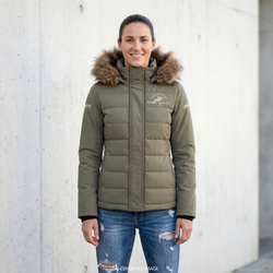 2026 MI3DE Light Green and Sand Jacket with Removable Fur