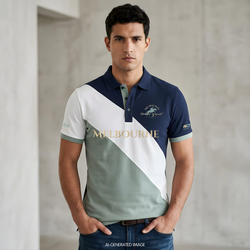 2026 MI3DE Sage and Navy Polo Shirt