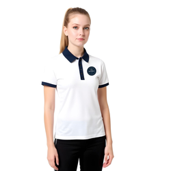 2025 EV Show Horse Team White Short Sleeve Polo Shirt