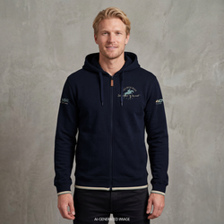 2026 MI3DE Navy Blue Zip Hoodie