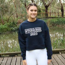 2023 Equestrian Victoria Interschool State Championships Oversized Cropped Jumper