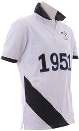 White Navy Polo - Kids