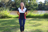 2022 Barastoc HOTY White Panel Button Polo