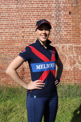 2021 MI3DE  Navy Red Polo Shirt