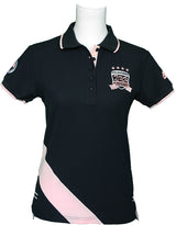 2019 MI3DE  Navy Pink Stripe Polo Shirt