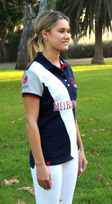2022 MI3DE  Navy/Red/Grey Polo Shirt